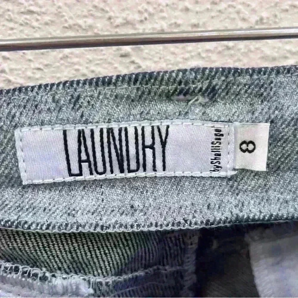 Laundry By Shelli Segal Sparkly Slit Ankle Jeans - Picture 3 of 8